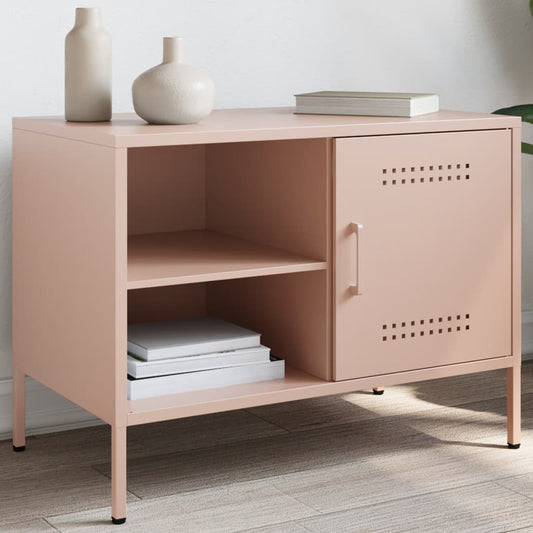 TV Cabinet Pink 68x39x50.5 cm Steel