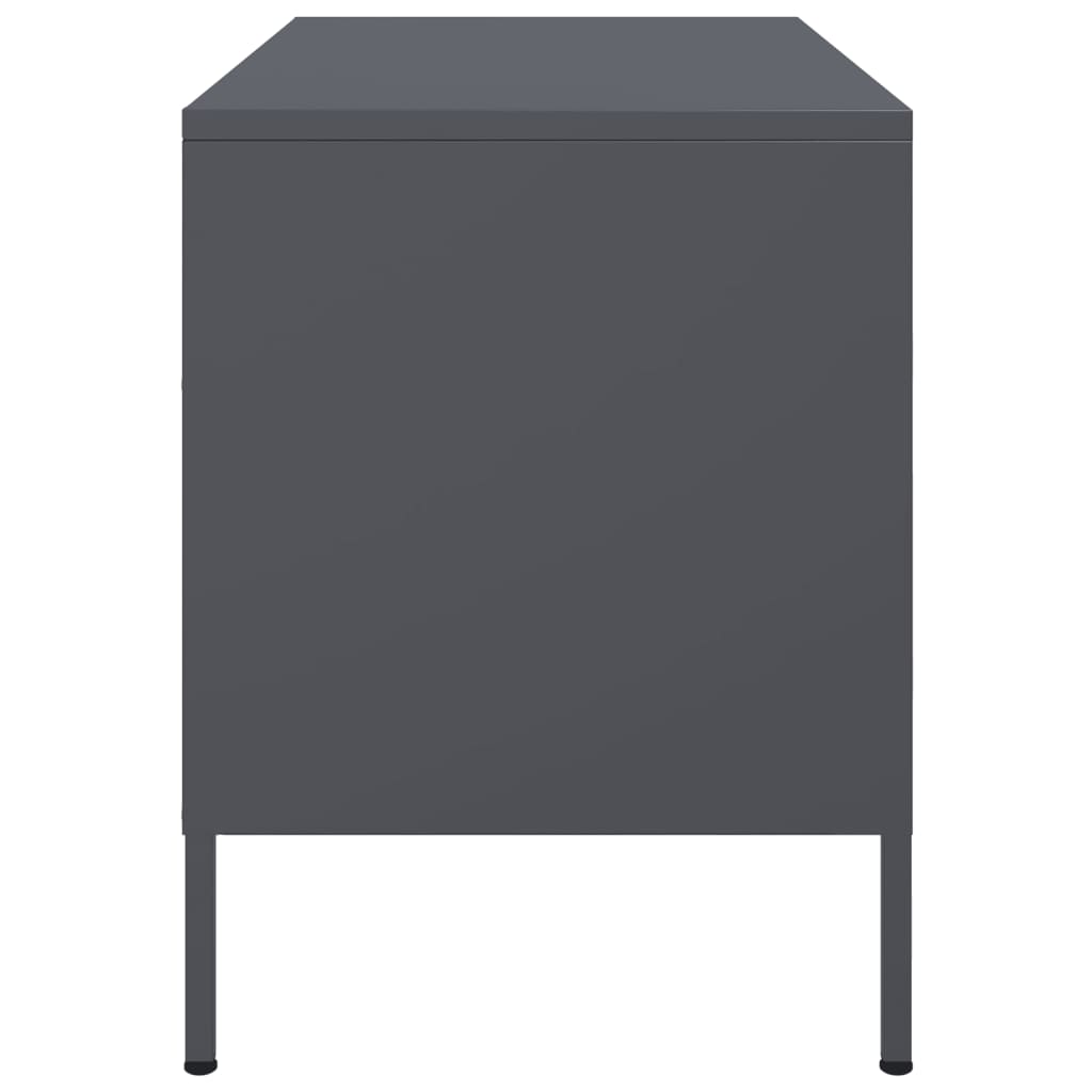 TV Cabinets 2 pcs Anthracite 68x39x50.5 cm Steel