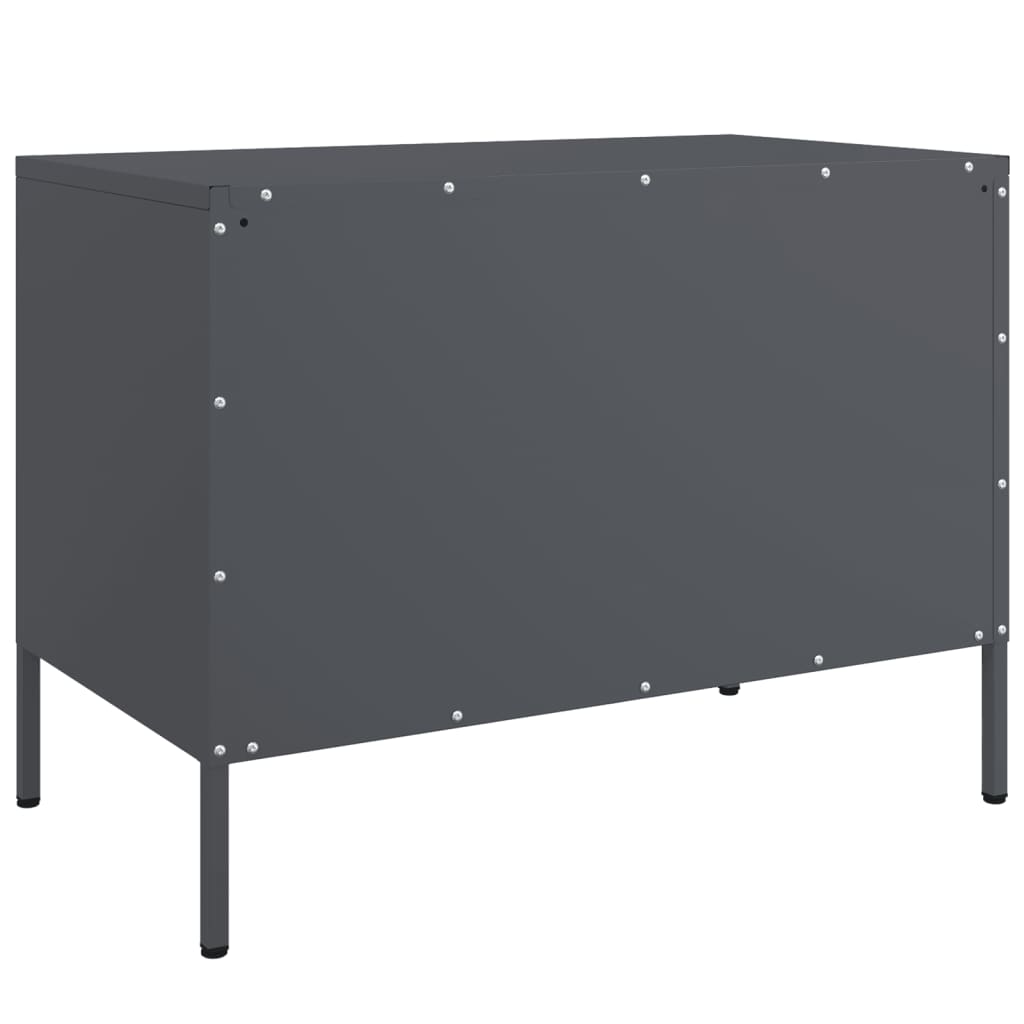 TV Cabinets 2 pcs Anthracite 68x39x50.5 cm Steel