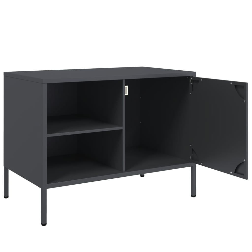 TV Cabinets 2 pcs Anthracite 68x39x50.5 cm Steel