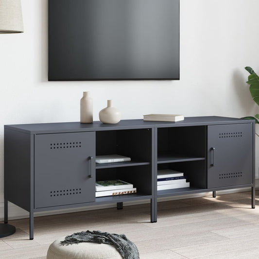 TV Cabinets 2 pcs Anthracite 68x39x50.5 cm Steel