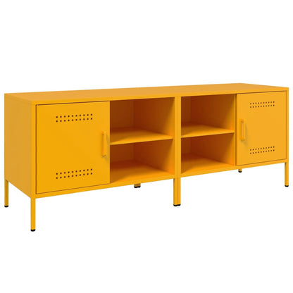 TV Cabinets 2 pcs Mustard Yellow 68x39x50.5 cm Steel