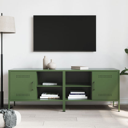 TV Cabinets 2 pcs Olive Green 68x39x50.5 cm Steel