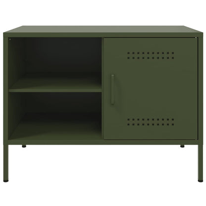 TV Cabinets 2 pcs Olive Green 68x39x50.5 cm Steel