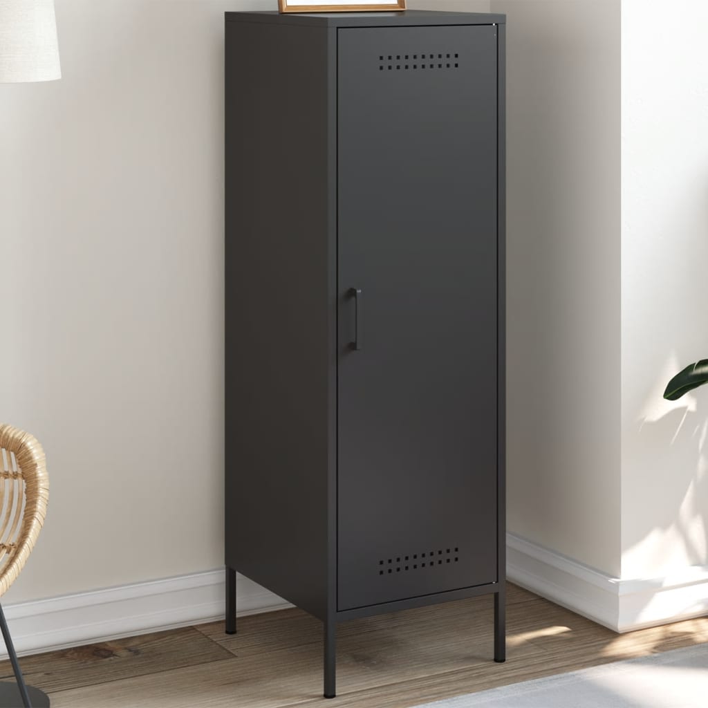 Highboard Black 36x39x113 cm Steel