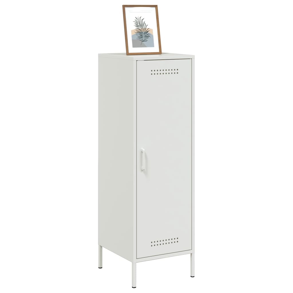 Highboard White 36x39x113 cm Steel