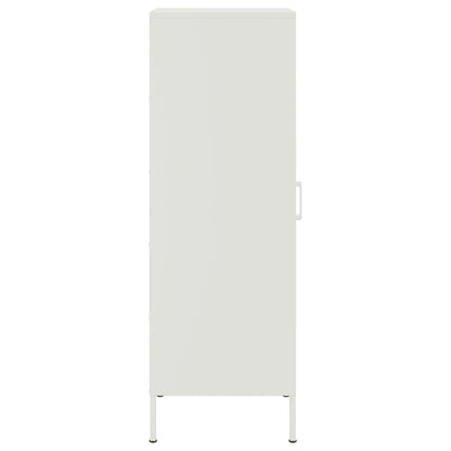 Highboard White 36x39x113 cm Steel