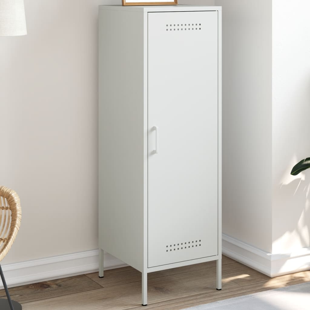 Highboard White 36x39x113 cm Steel