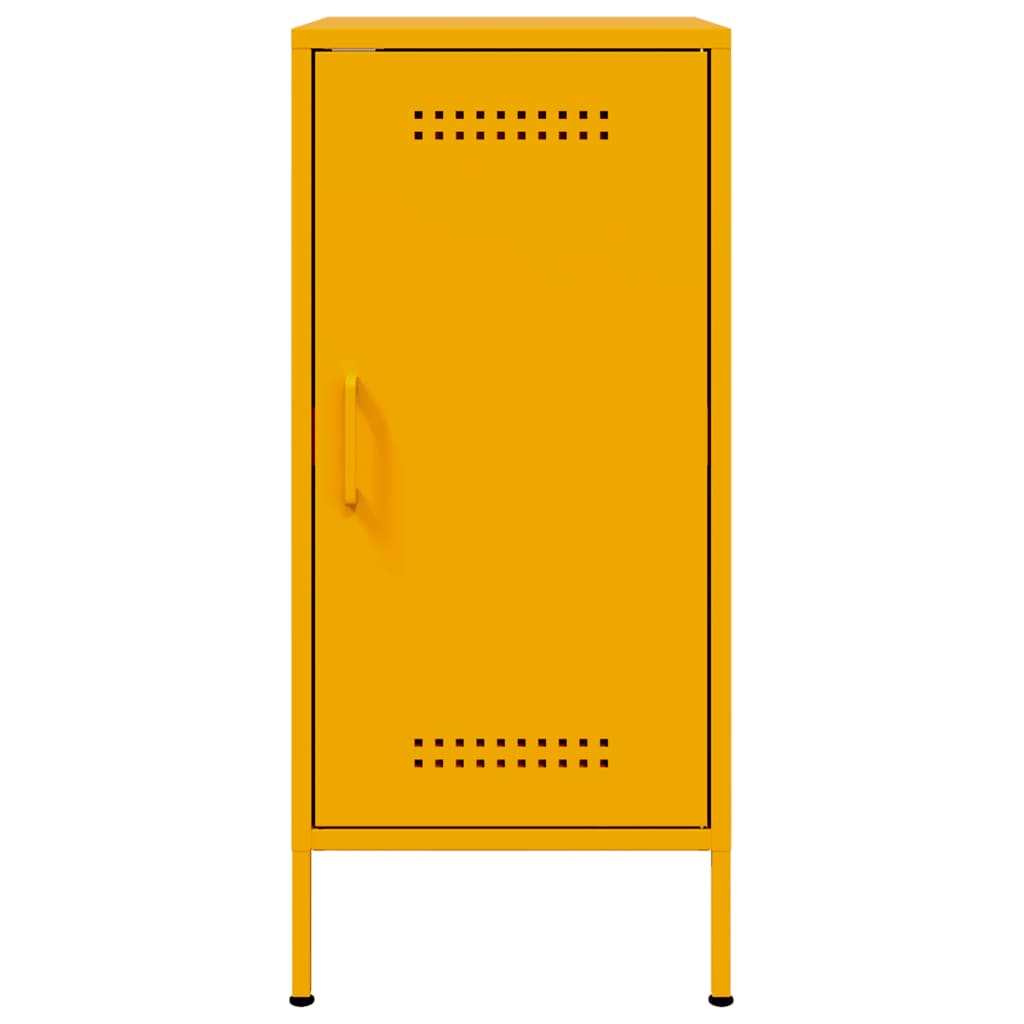 Sideboard Mustard Yellow 36x39x79 cm Steel