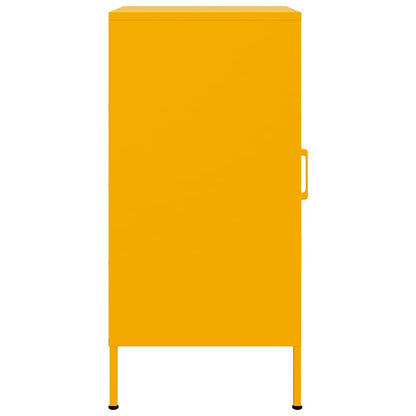 Sideboard Mustard Yellow 36x39x79 cm Steel