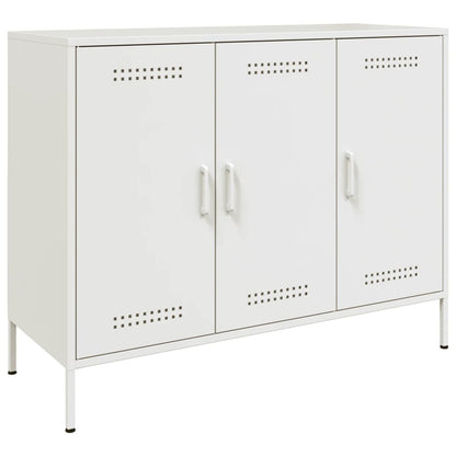 Sideboard White 100.5x39x79 cm Steel