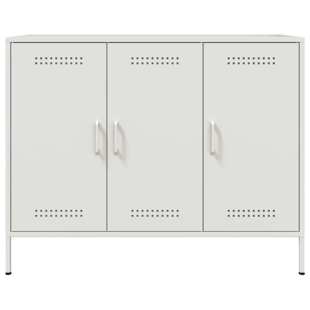 Sideboard White 100.5x39x79 cm Steel