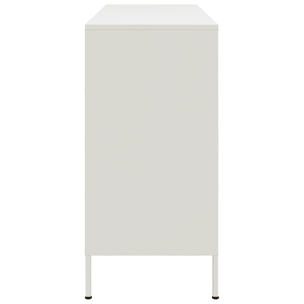 Sideboard White 100.5x39x79 cm Steel