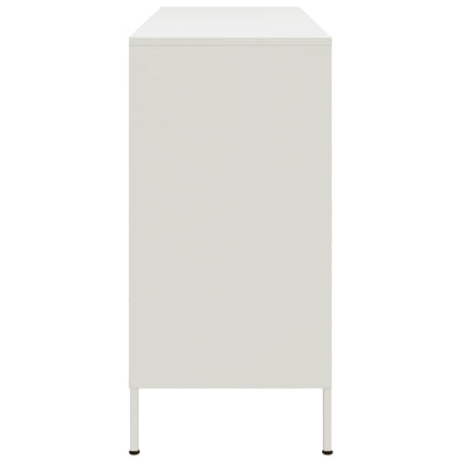 Sideboard White 100.5x39x79 cm Steel