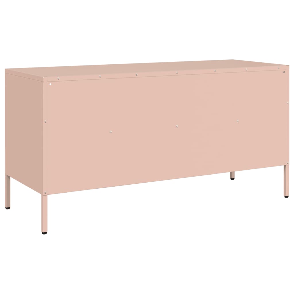 TV Cabinet Pink 100.5x39x50.5 cm Steel