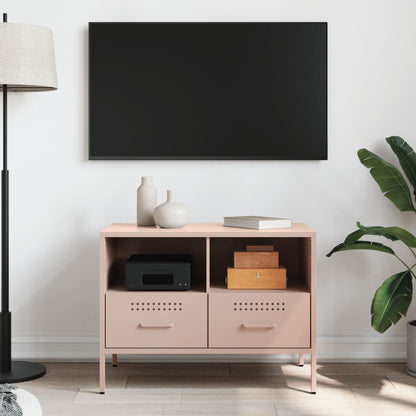 TV Cabinet Pink 68x39x50.5 cm Steel