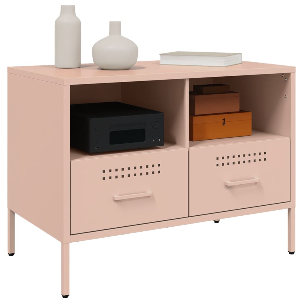 TV Cabinet Pink 68x39x50.5 cm Steel