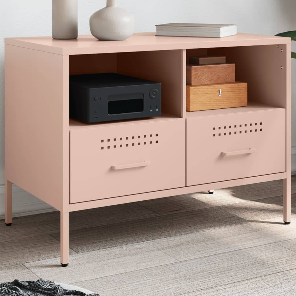 TV Cabinet Pink 68x39x50.5 cm Steel