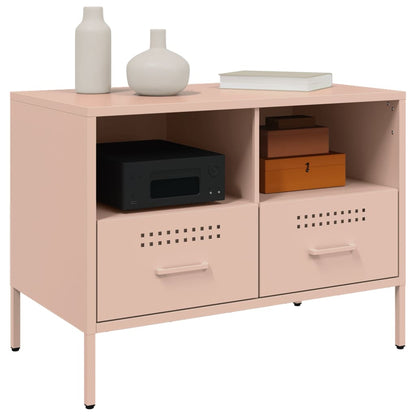 TV Cabinets 2 pcs Pink 68x39x50.5 cm Steel