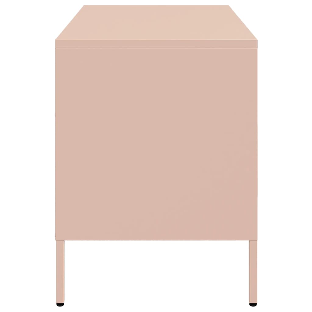 TV Cabinets 2 pcs Pink 68x39x50.5 cm Steel