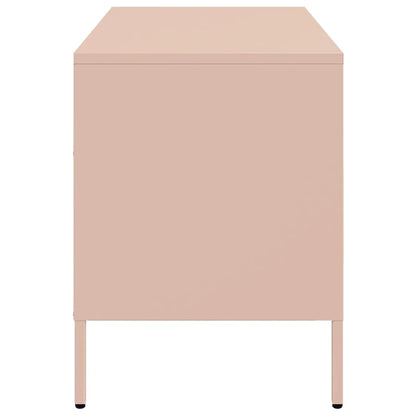 TV Cabinets 2 pcs Pink 68x39x50.5 cm Steel