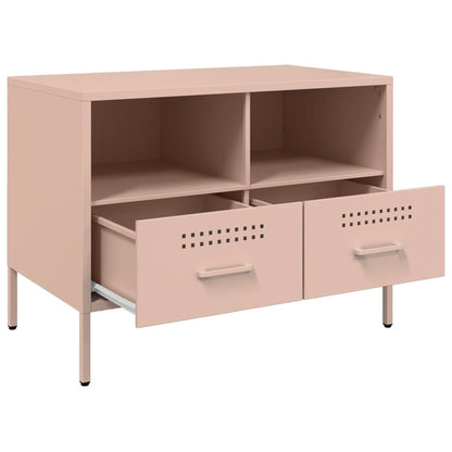 TV Cabinets 2 pcs Pink 68x39x50.5 cm Steel