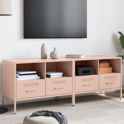 TV Cabinets 2 pcs Pink 68x39x50.5 cm Steel