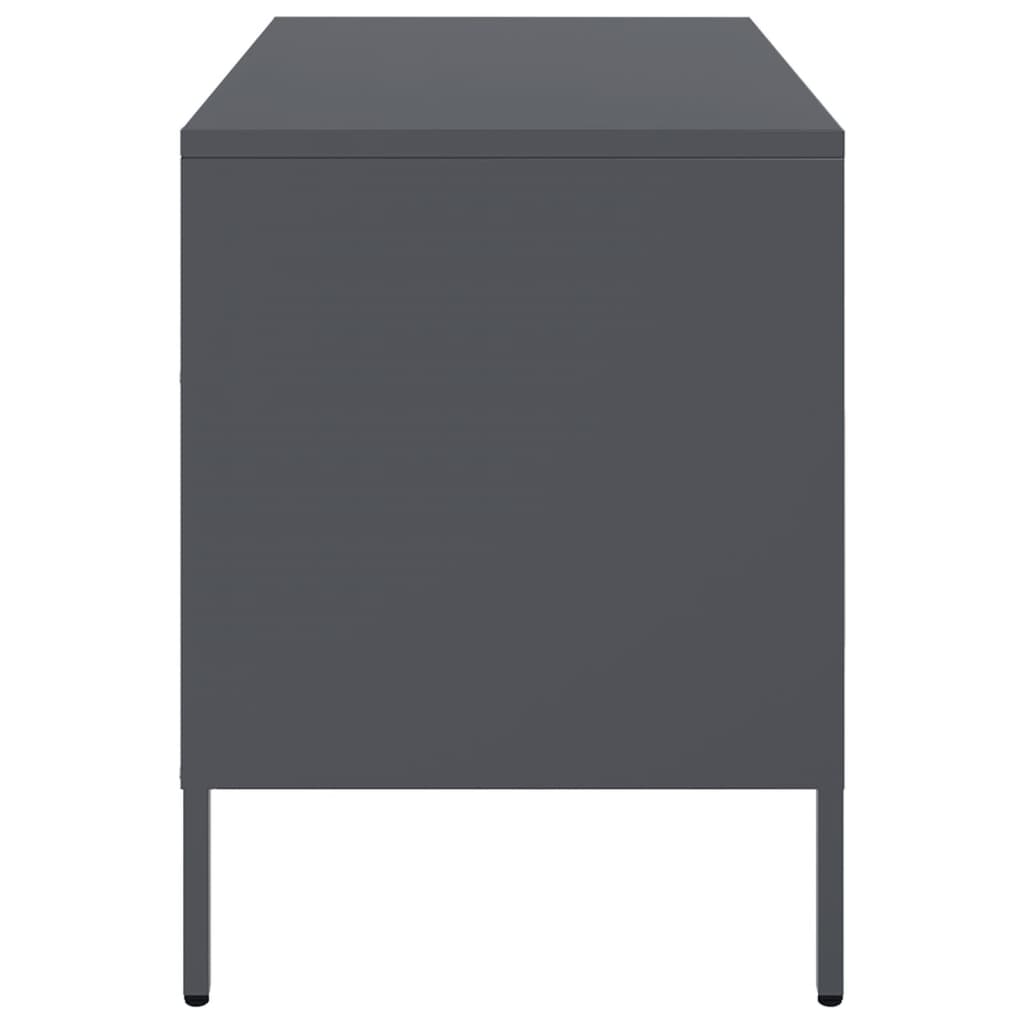 TV Cabinets 2 pcs Anthracite 68x39x50.5 cm Steel