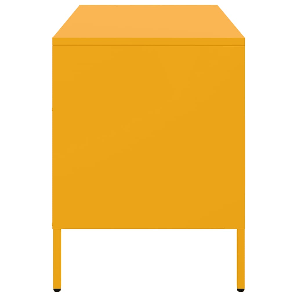 TV Cabinets 2 pcs Mustard Yellow 68x39x50.5 cm Steel