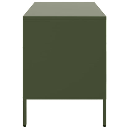 TV Cabinet Olive Green 68x39x50.5 cm Steel