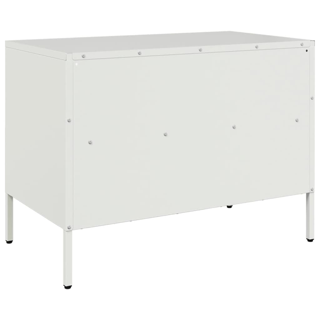 TV Cabinets 2 pcs White 68x39x50.5 cm Steel