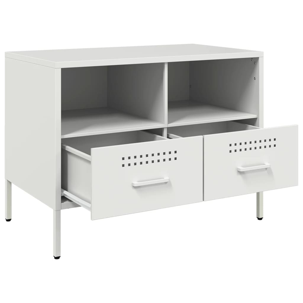 TV Cabinets 2 pcs White 68x39x50.5 cm Steel