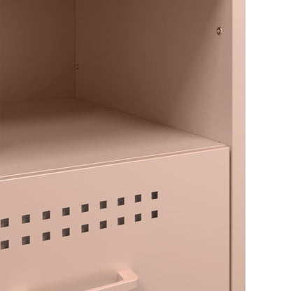 Bedside Cabinet Pink 36x39x50.5 cm Steel