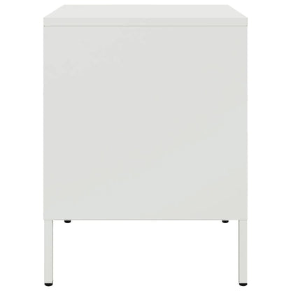 Bedside Cabinets 2 pcs White 36x39x50.5 cm Steel