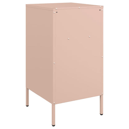 Bedside Cabinet Pink 36x39x68 cm Steel