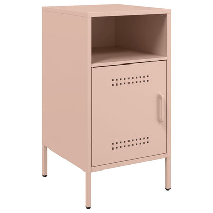 Bedside Cabinets 2 pcs Pink 36x39x68 cm Steel