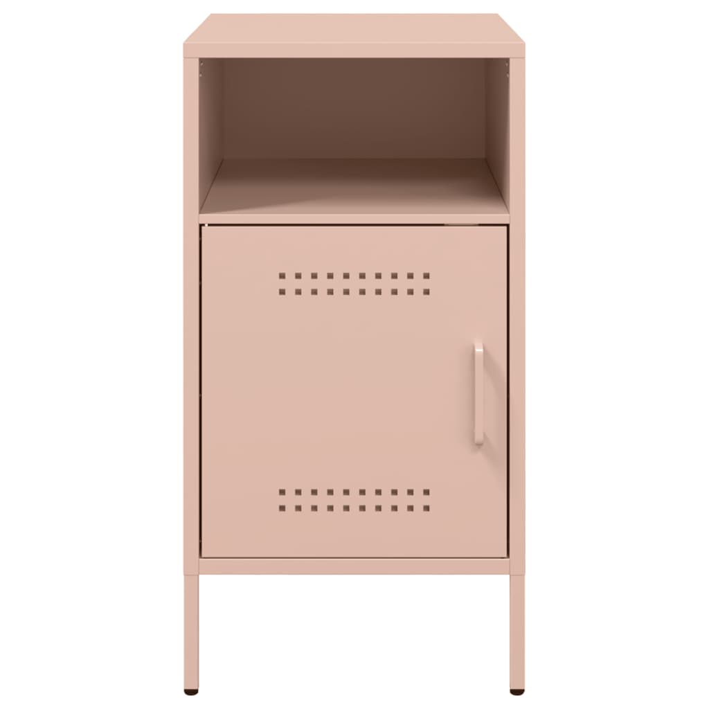 Bedside Cabinets 2 pcs Pink 36x39x68 cm Steel