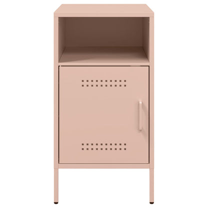 Bedside Cabinets 2 pcs Pink 36x39x68 cm Steel