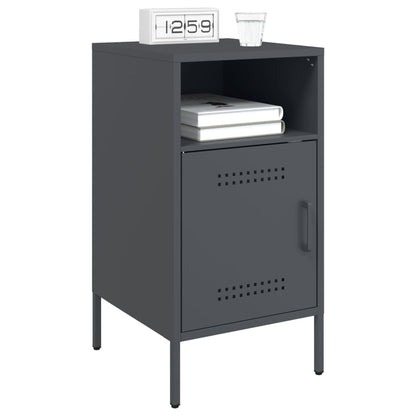 Bedside Cabinets 2 pcs Anthracite 36x39x68 cm Steel