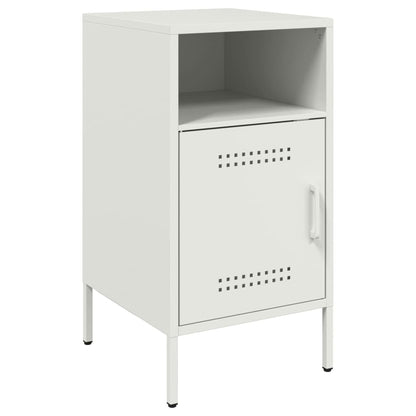 Bedside Cabinets 2 pcs White 36x39x68 cm Steel