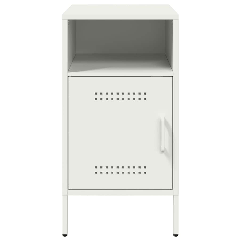 Bedside Cabinets 2 pcs White 36x39x68 cm Steel