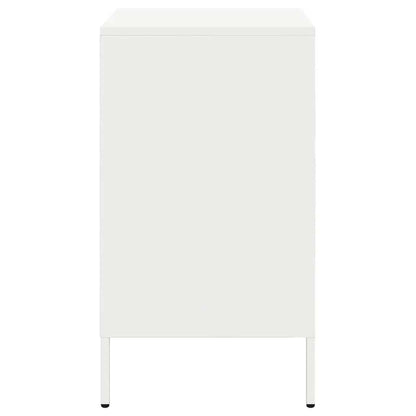 Bedside Cabinets 2 pcs White 36x39x68 cm Steel