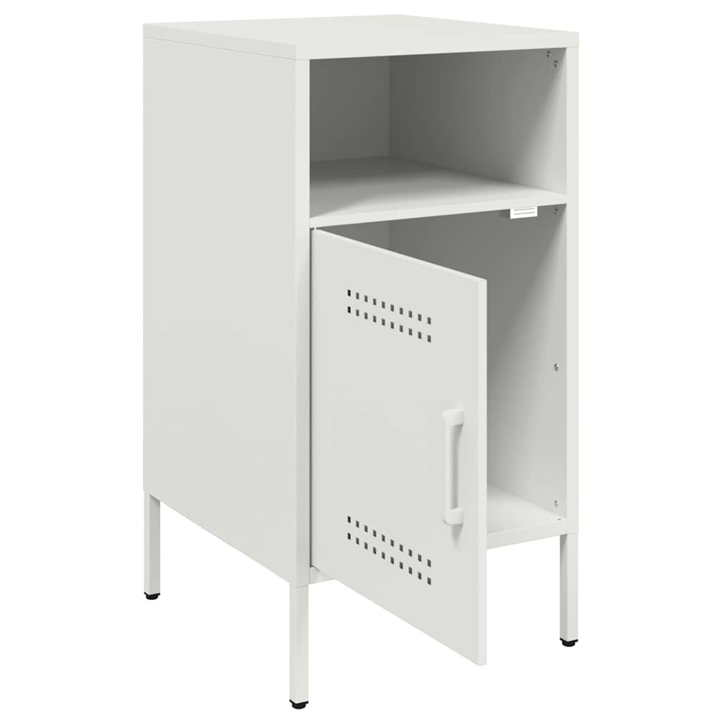 Bedside Cabinets 2 pcs White 36x39x68 cm Steel