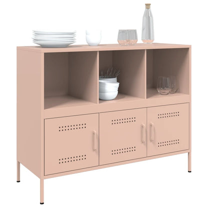 Sideboard Pink 100.5x39x79 cm Steel