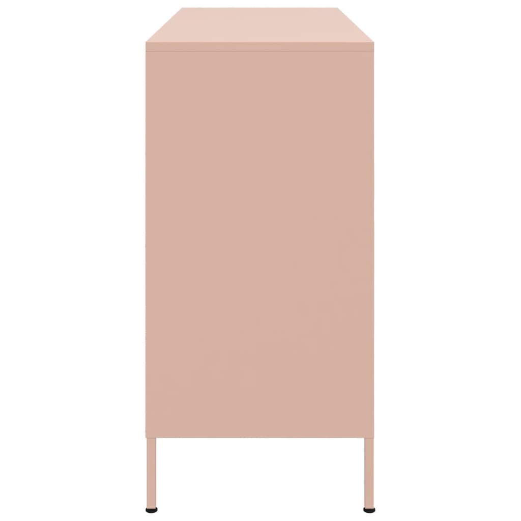 Sideboard Pink 100.5x39x79 cm Steel