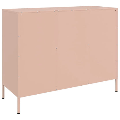 Sideboard Pink 100.5x39x79 cm Steel