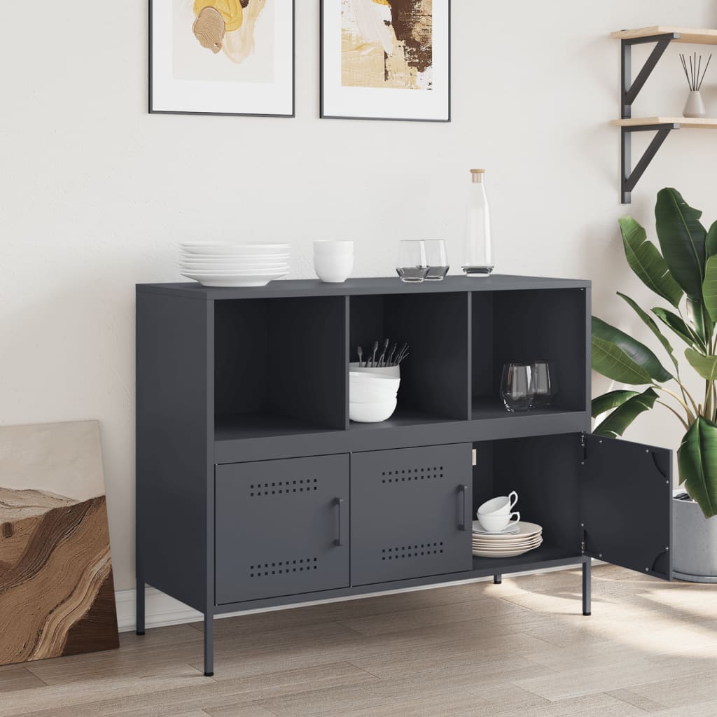 Sideboard Anthracite 100.5x39x79 cm Steel