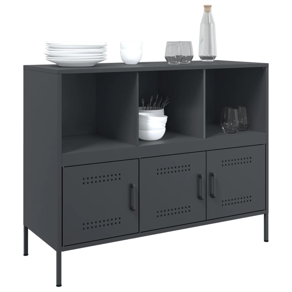 Sideboard Anthracite 100.5x39x79 cm Steel