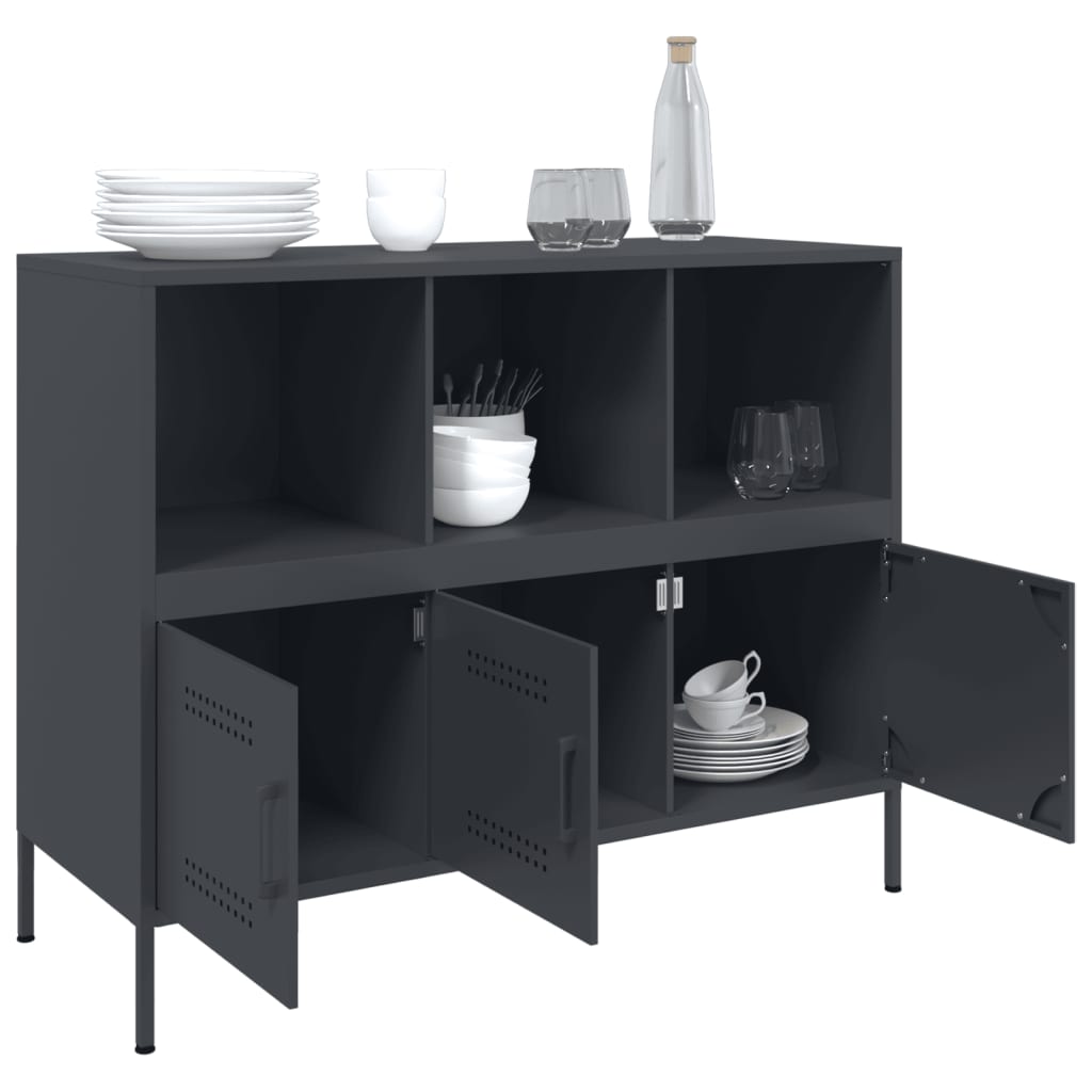 Sideboard Anthracite 100.5x39x79 cm Steel