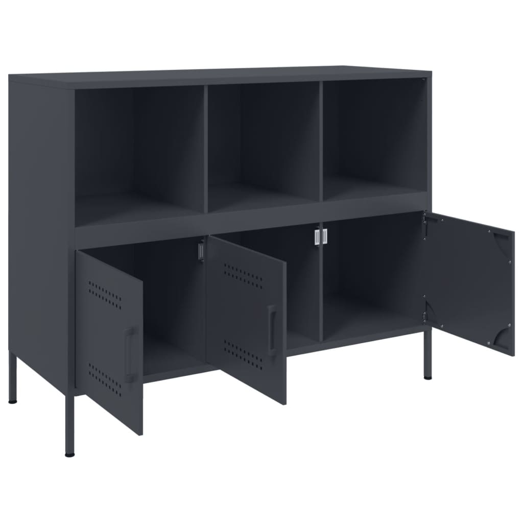 Sideboard Anthracite 100.5x39x79 cm Steel